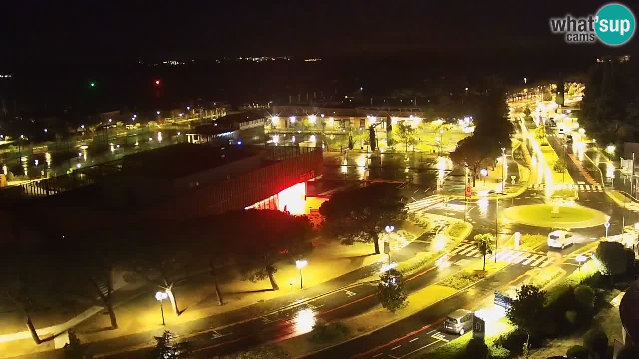 Portorož Live Webcam – view of the marina and tennis courts