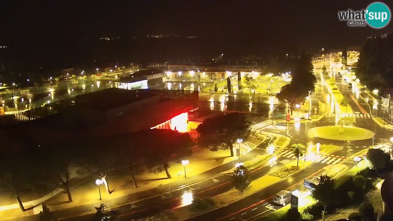 Portorož Live Webcam – view of the marina and tennis courts