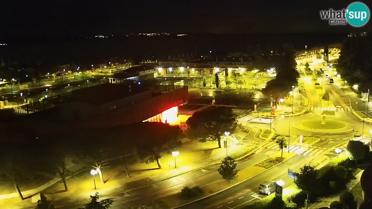 Portorož Live Webcam – view of the marina and tennis courts