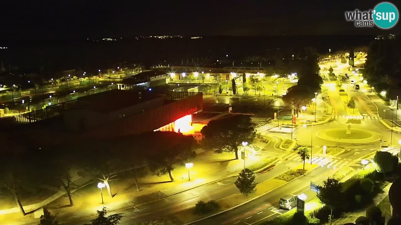Portorož web kamera – pogled na marinu i teniške terene