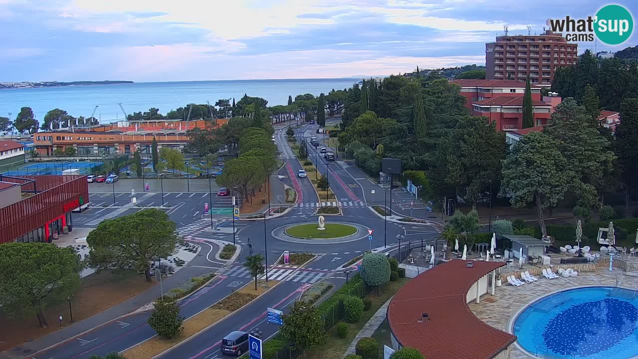 Portorose Live Webcam – vista sulla marina e i campi da tennis