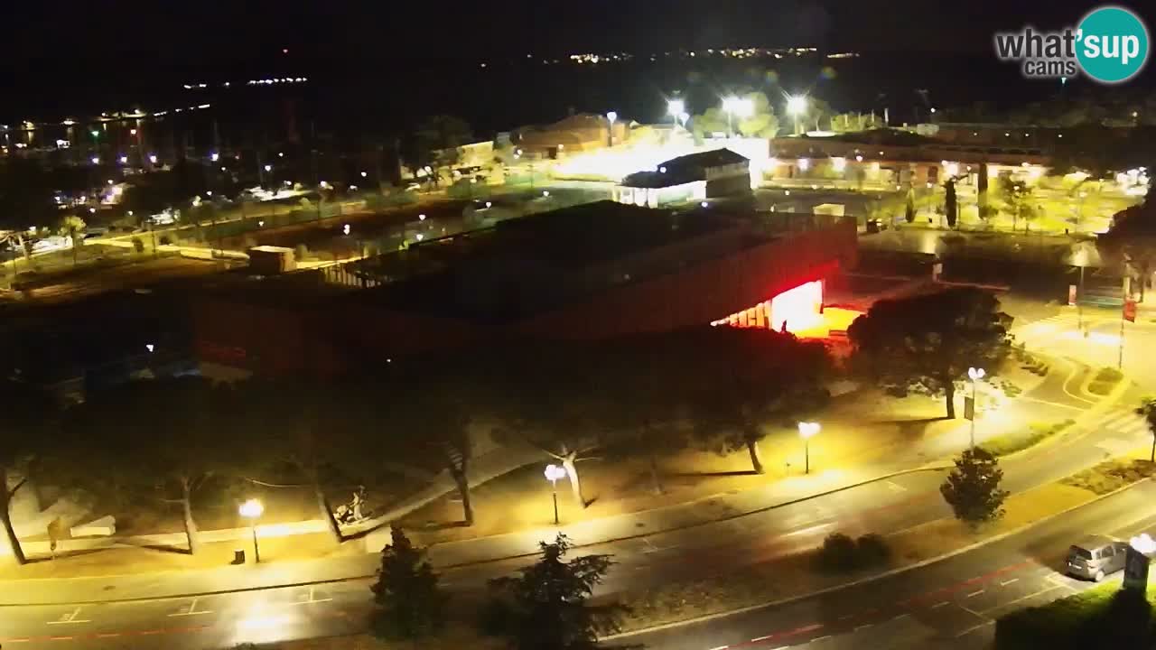 Portorož Live Webcam – view of the marina and tennis courts
