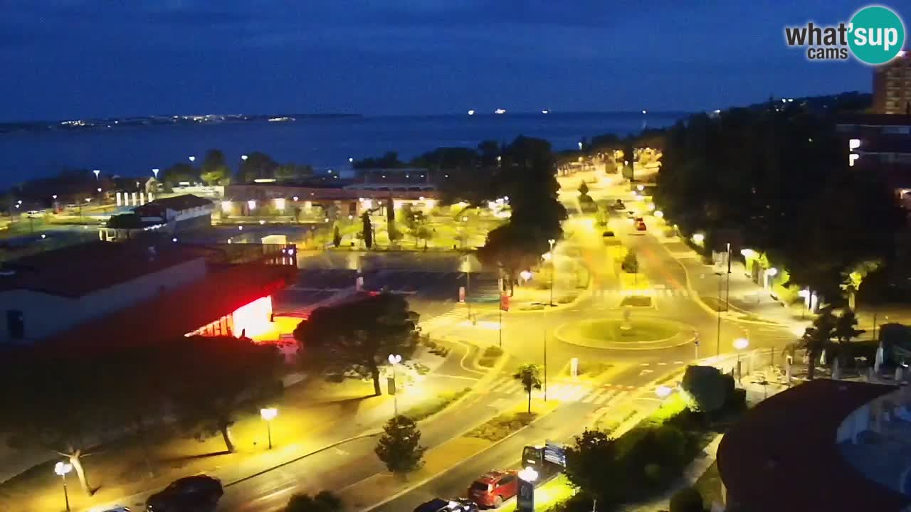 Portorož Live Webcam – view of the marina and tennis courts