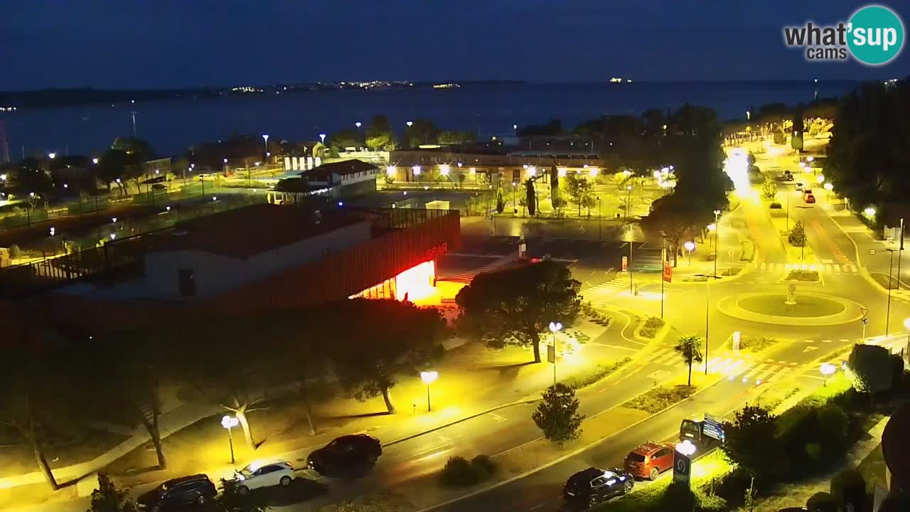 Portorož Webcam – Blick auf den Yachthafen und die Tennisplätze