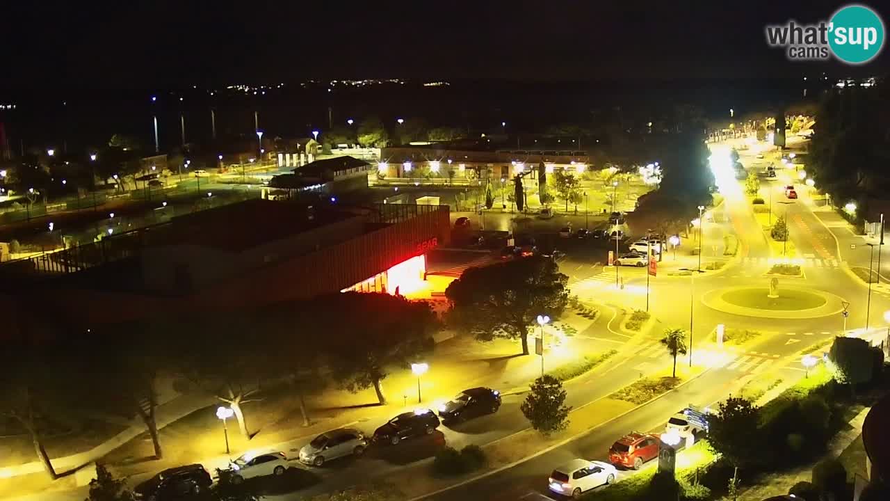 Portorož Live Webcam – view of the marina and tennis courts