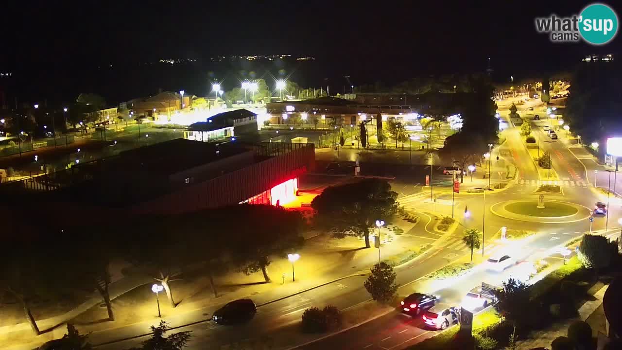 Portorož Live Webcam – view of the marina and tennis courts