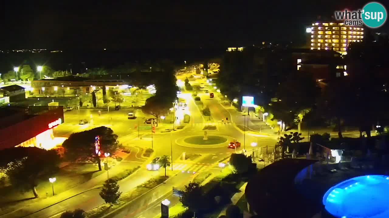 Portorož spletna kamera – pogled na marino in teniška igrišča