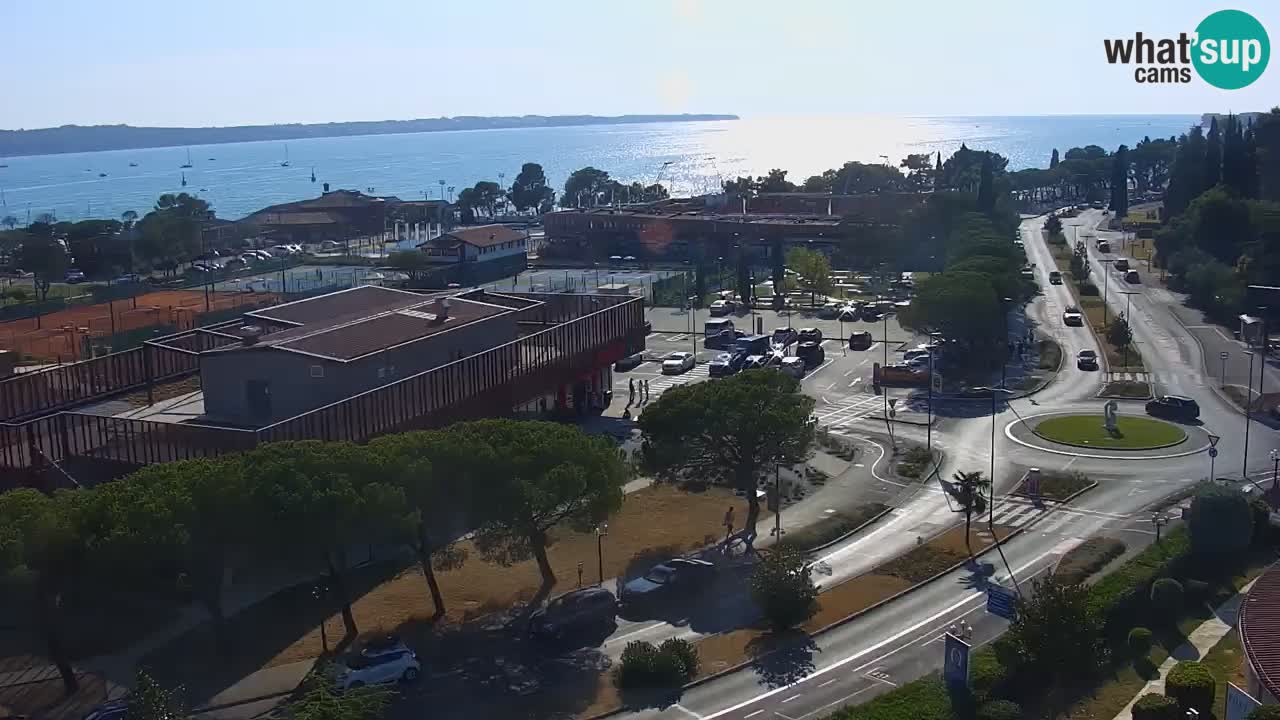 Portorose Live Webcam – vista sulla marina e i campi da tennis