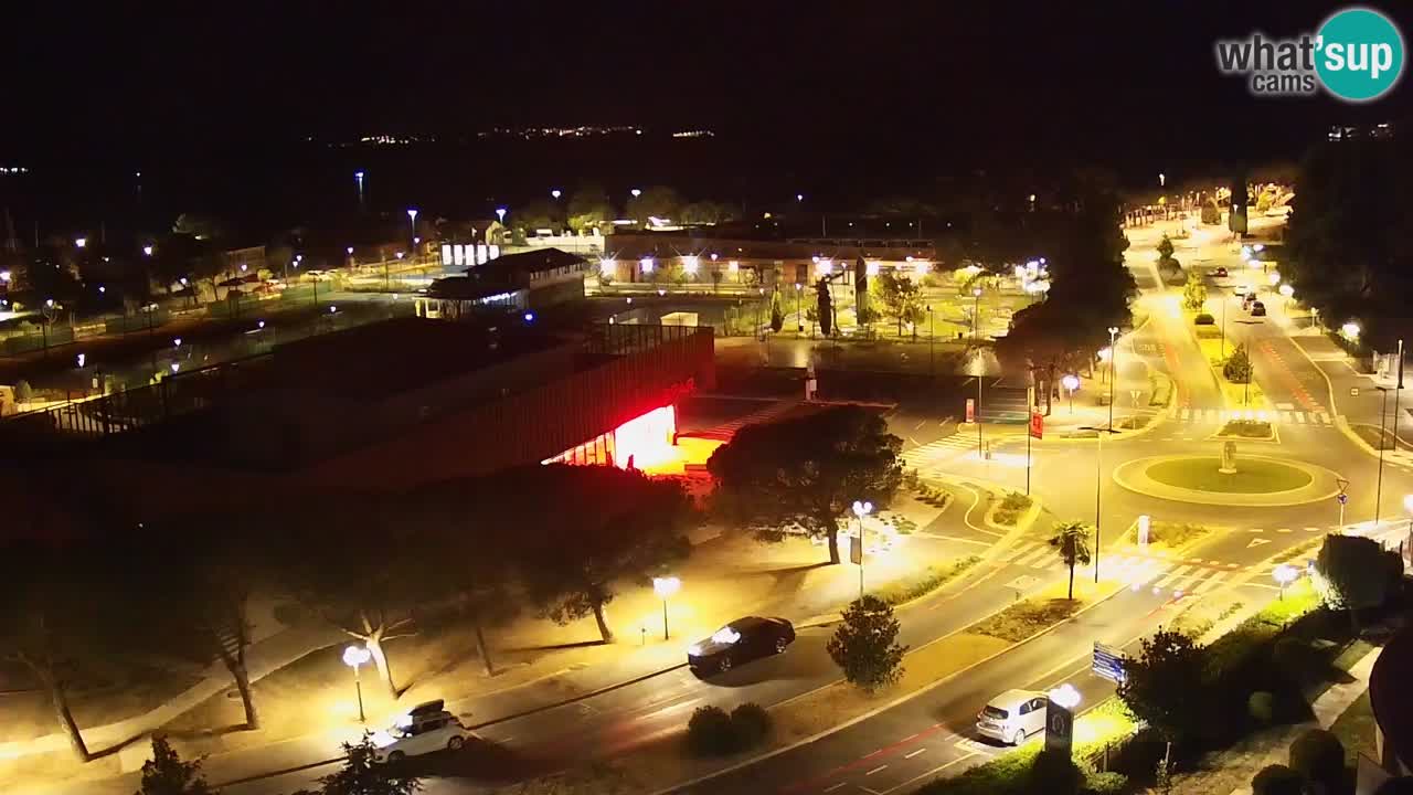 Portorož Live Webcam – view of the marina and tennis courts