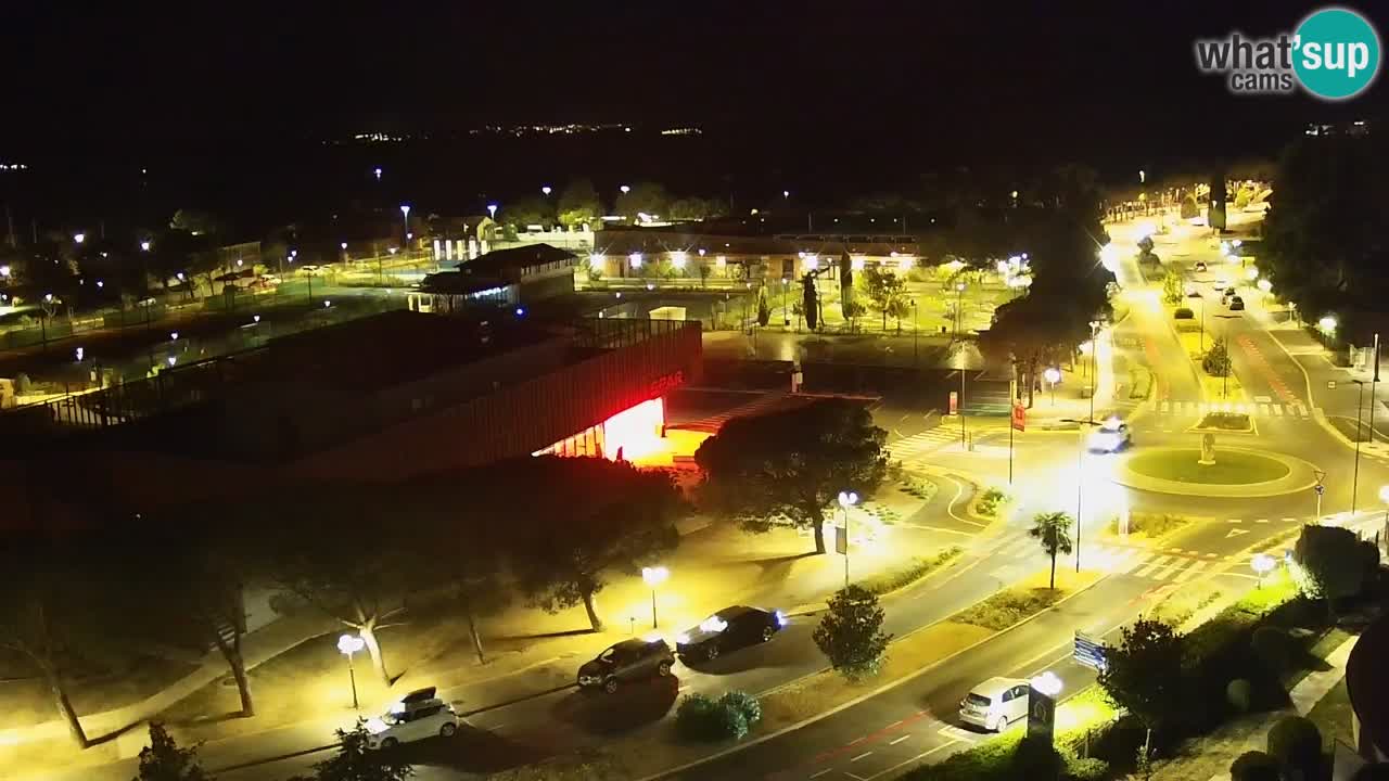 Portorož spletna kamera – pogled na marino in teniška igrišča