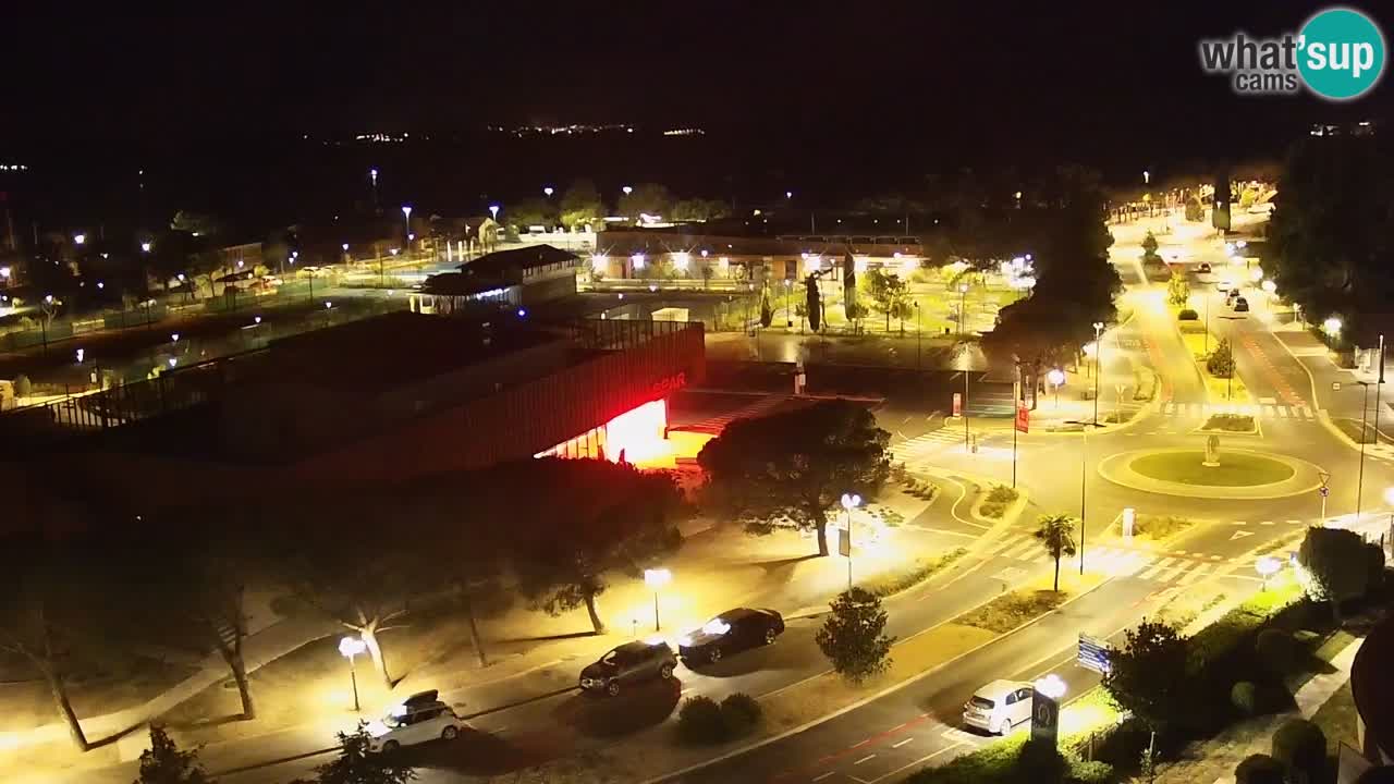Portorož spletna kamera – pogled na marino in teniška igrišča