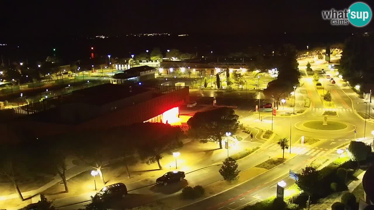 Portorož Webcam – Blick auf den Yachthafen und die Tennisplätze