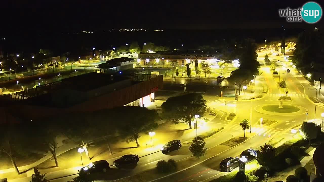 Portorož Webcam – Blick auf den Yachthafen und die Tennisplätze