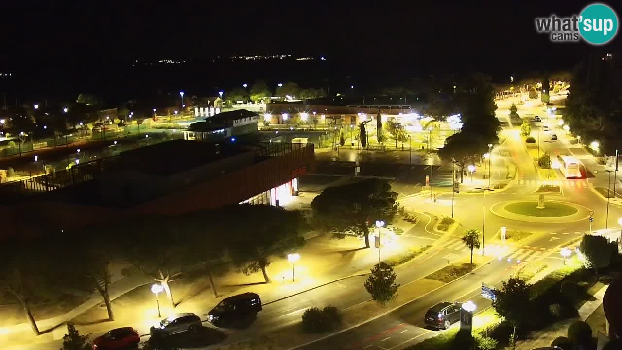 Portorož Live Webcam – vue sur la marina et les courts de tennis