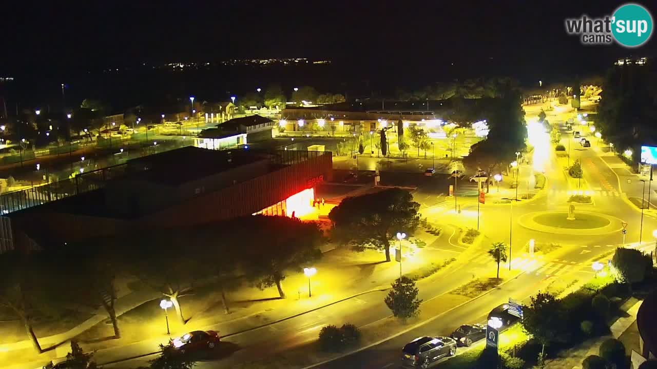 Portorož web kamera – pogled na marinu i teniške terene