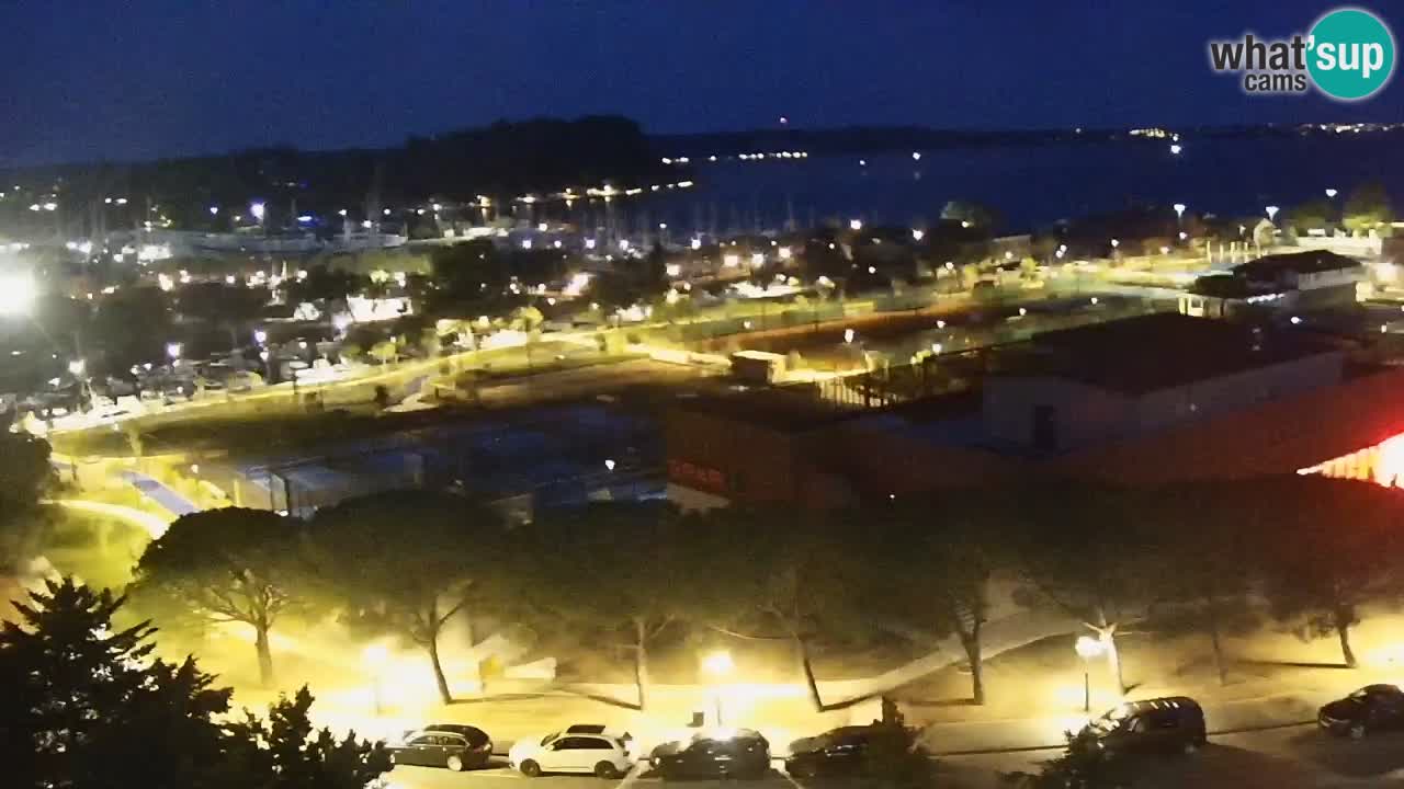 Portorož Live Webcam – view of the marina and tennis courts