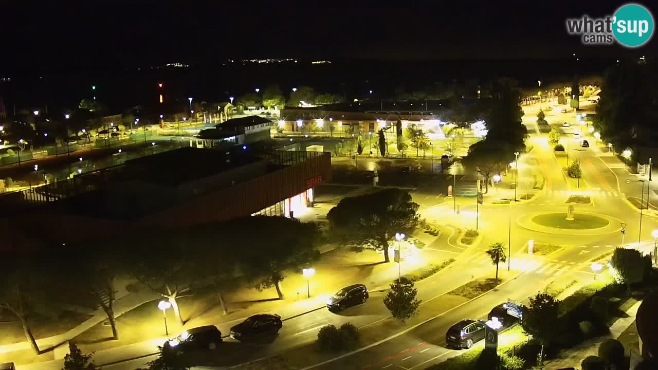 Portorož spletna kamera – pogled na marino in teniška igrišča