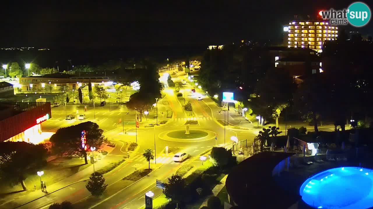 Portorož Live Webcam – vue sur la marina et les courts de tennis
