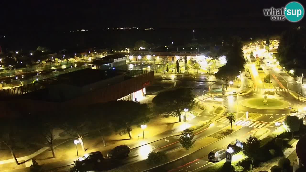 Portorož spletna kamera – pogled na marino in teniška igrišča