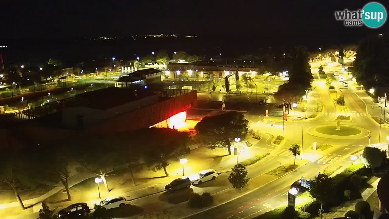 Portorose Live Webcam – vista sulla marina e i campi da tennis