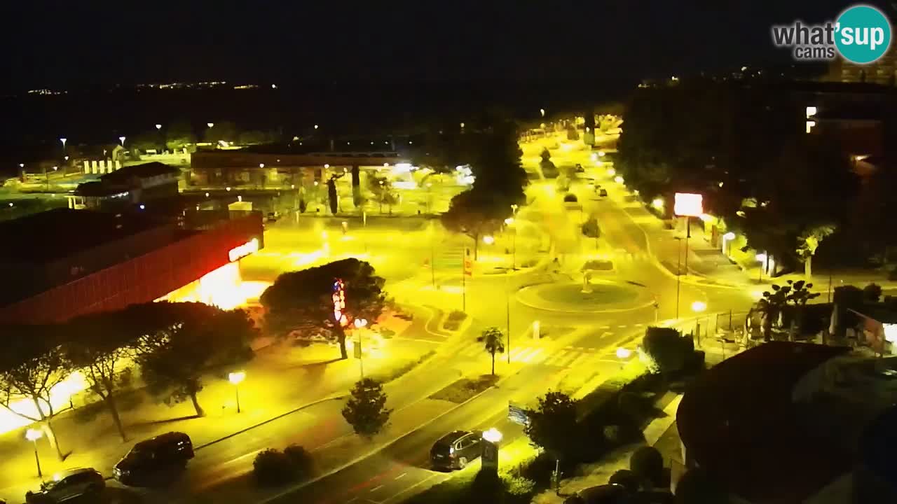 Portorose Live Webcam – vista sulla marina e i campi da tennis