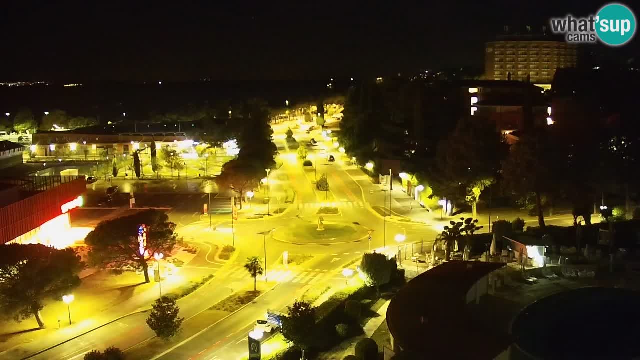 Portorož Live Webcam – vue sur la marina et les courts de tennis