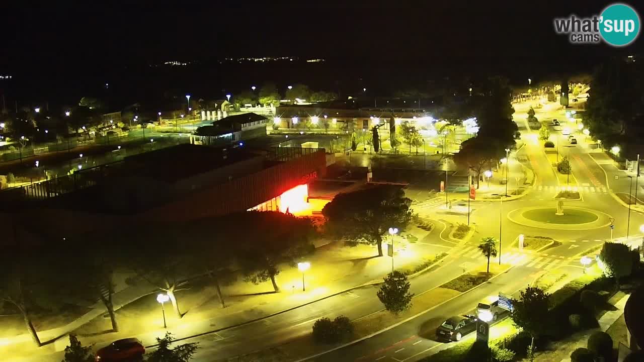 Portorož Live Webcam – view of the marina and tennis courts