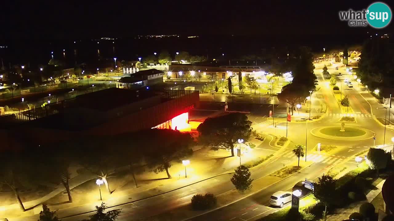 Portorož Live Webcam – vue sur la marina et les courts de tennis