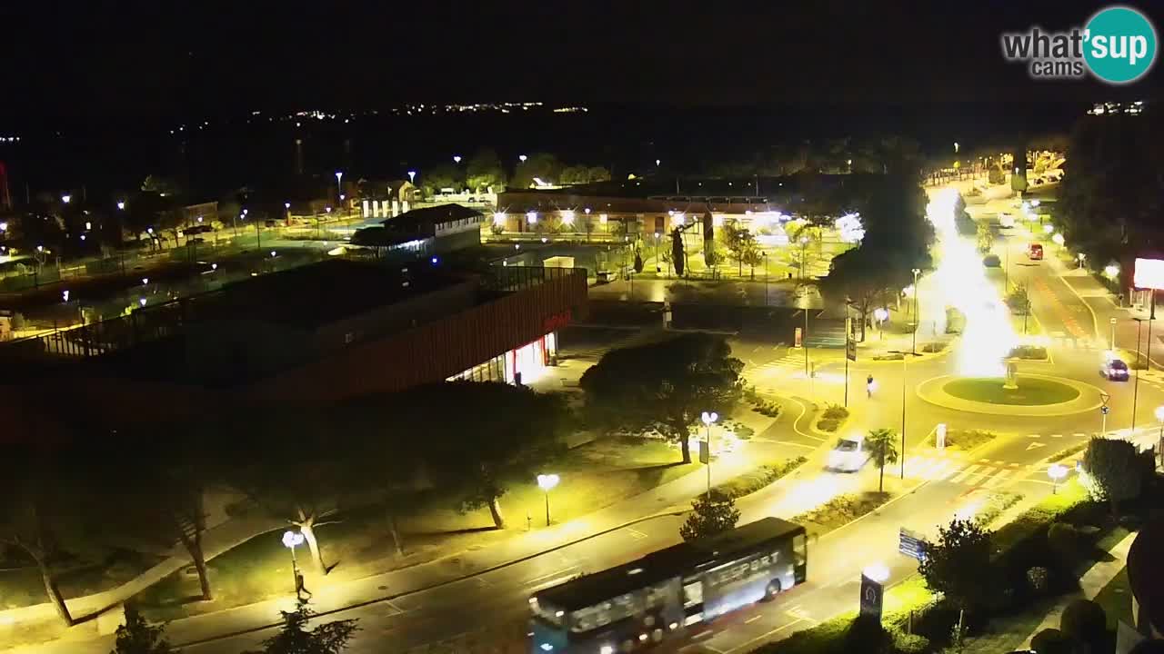 Portorož Live Webcam – vue sur la marina et les courts de tennis
