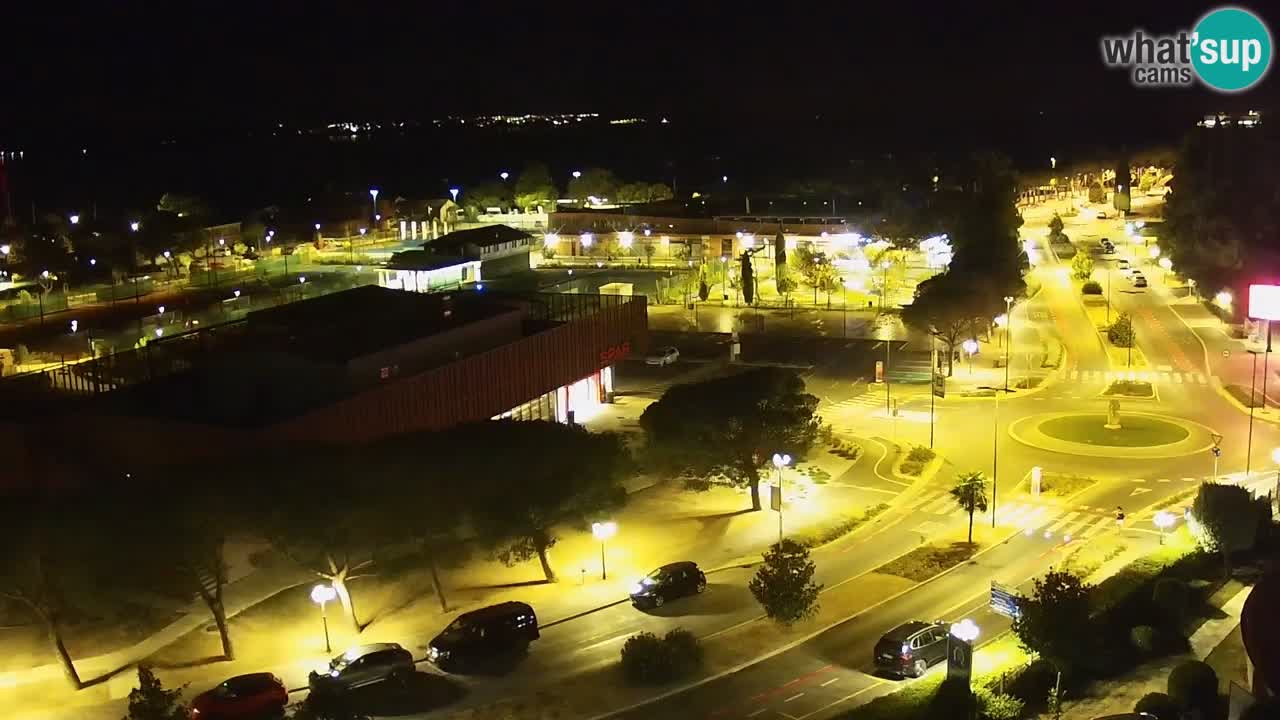Portorož Webcam – Blick auf den Yachthafen und die Tennisplätze