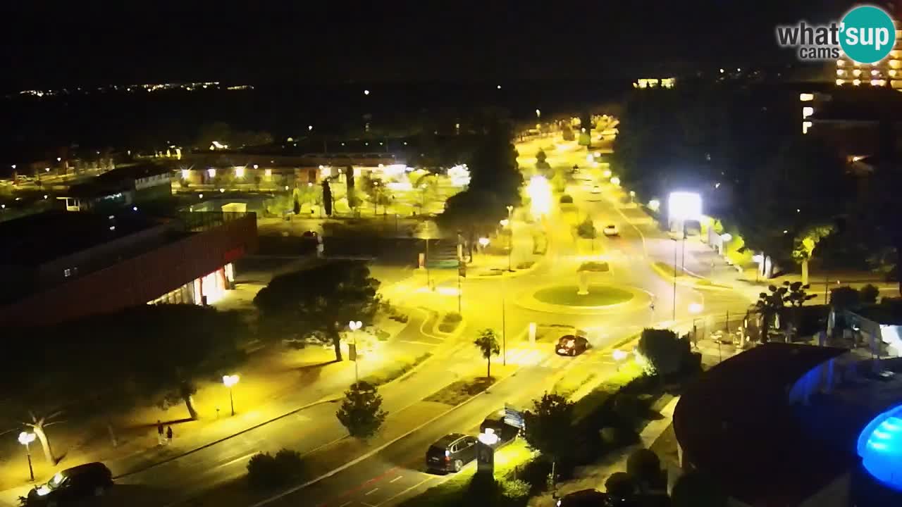 Portorož Live Webcam – view of the marina and tennis courts