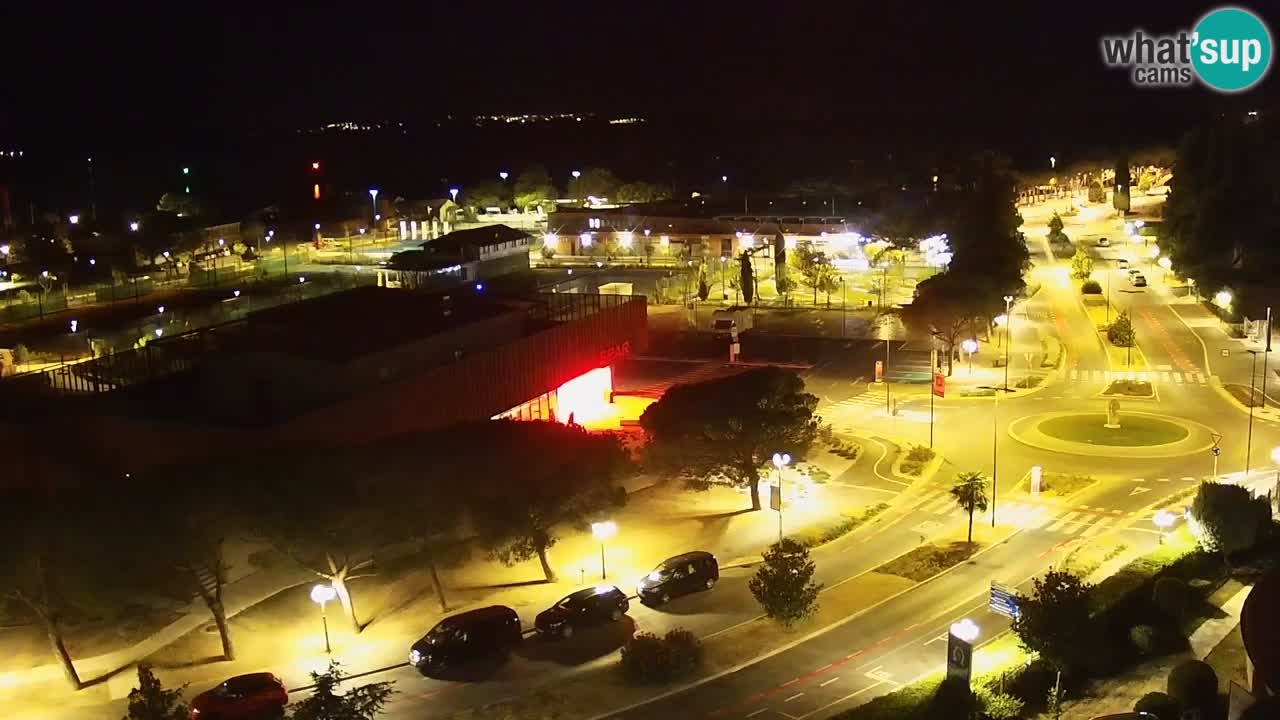 Portorož Live Webcam – view of the marina and tennis courts