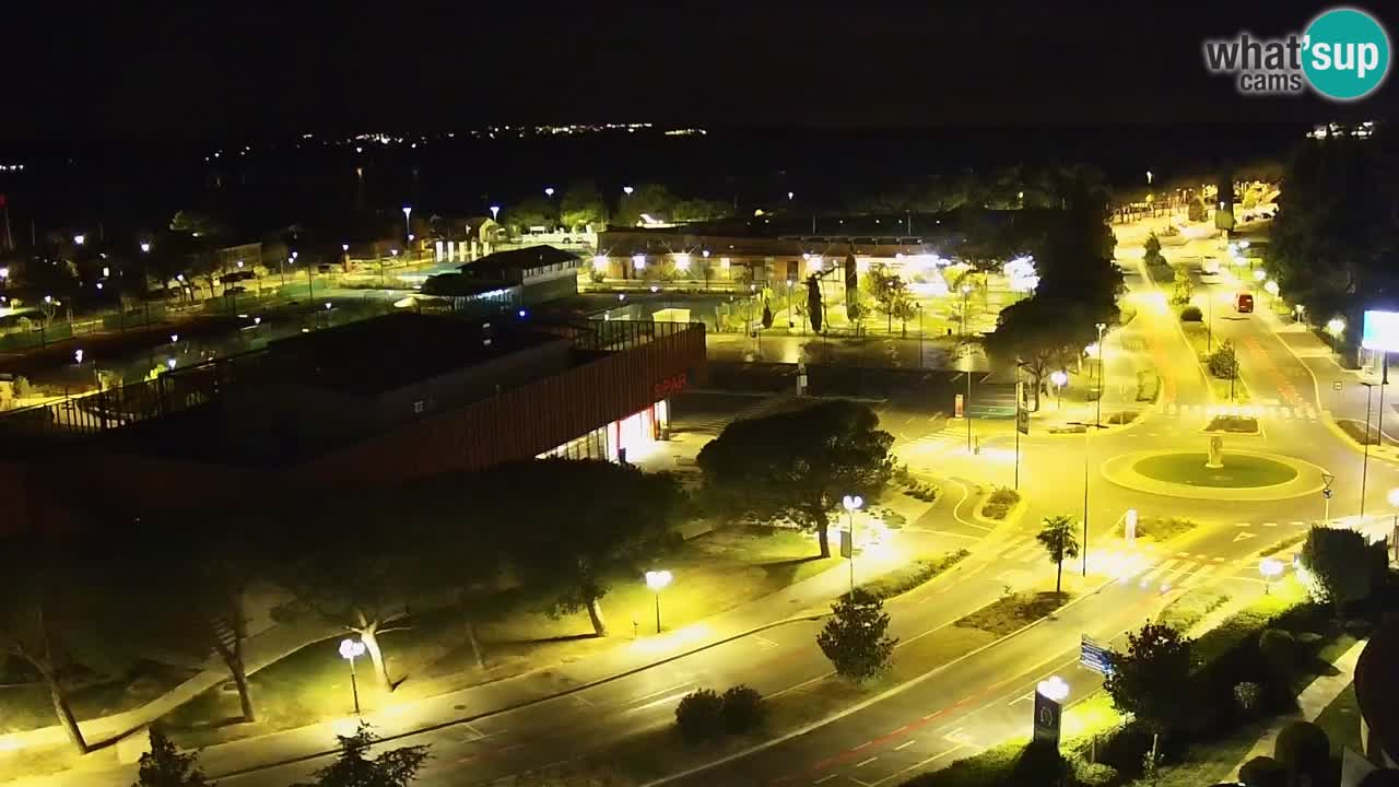 Portorož Live Webcam – view of the marina and tennis courts