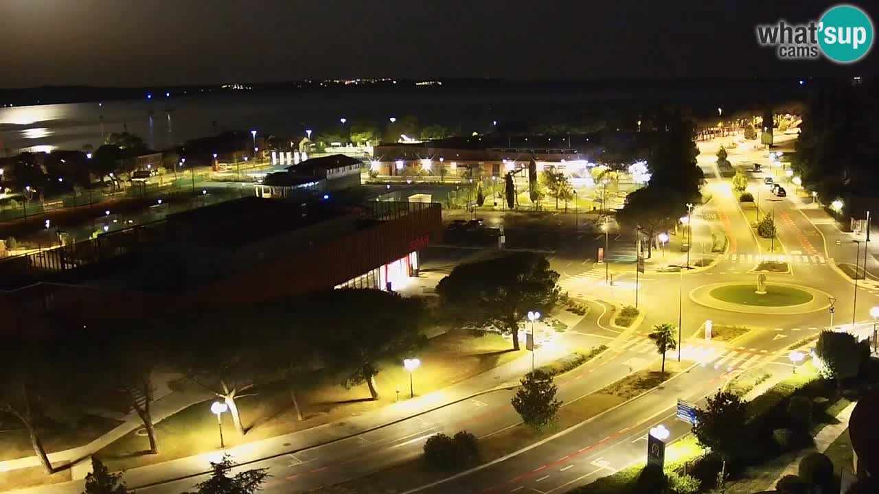 Portorož spletna kamera – pogled na marino in teniška igrišča