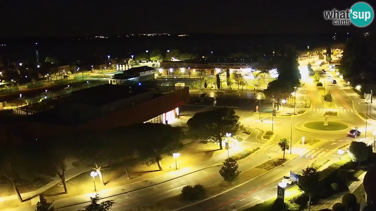 Portorož Live Webcam – view of the marina and tennis courts