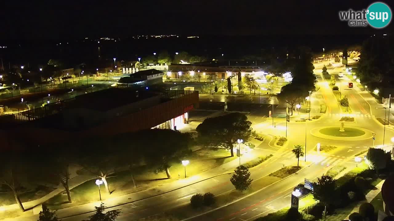 Portorož Webcam – Blick auf den Yachthafen und die Tennisplätze