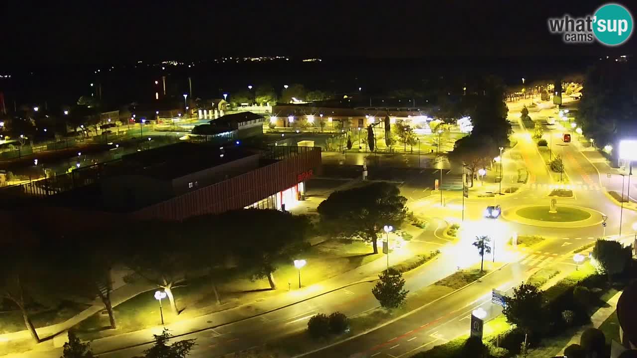 Portorož spletna kamera – pogled na marino in teniška igrišča