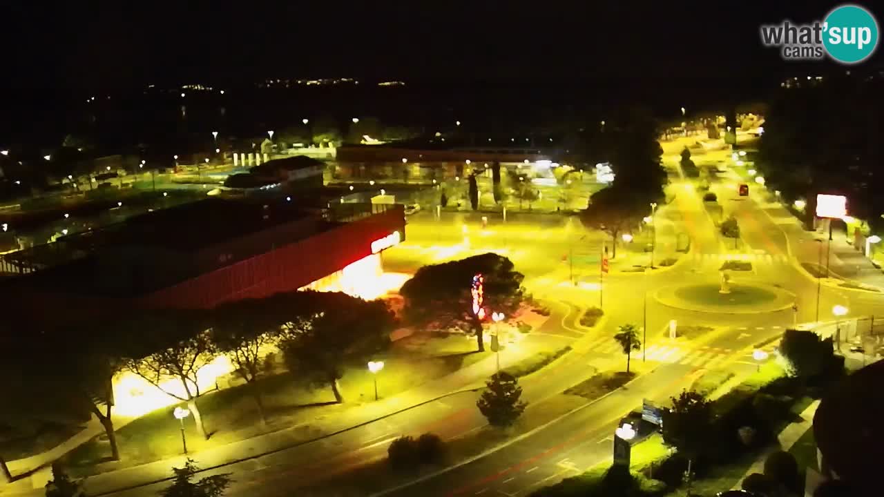 Portorož spletna kamera – pogled na marino in teniška igrišča