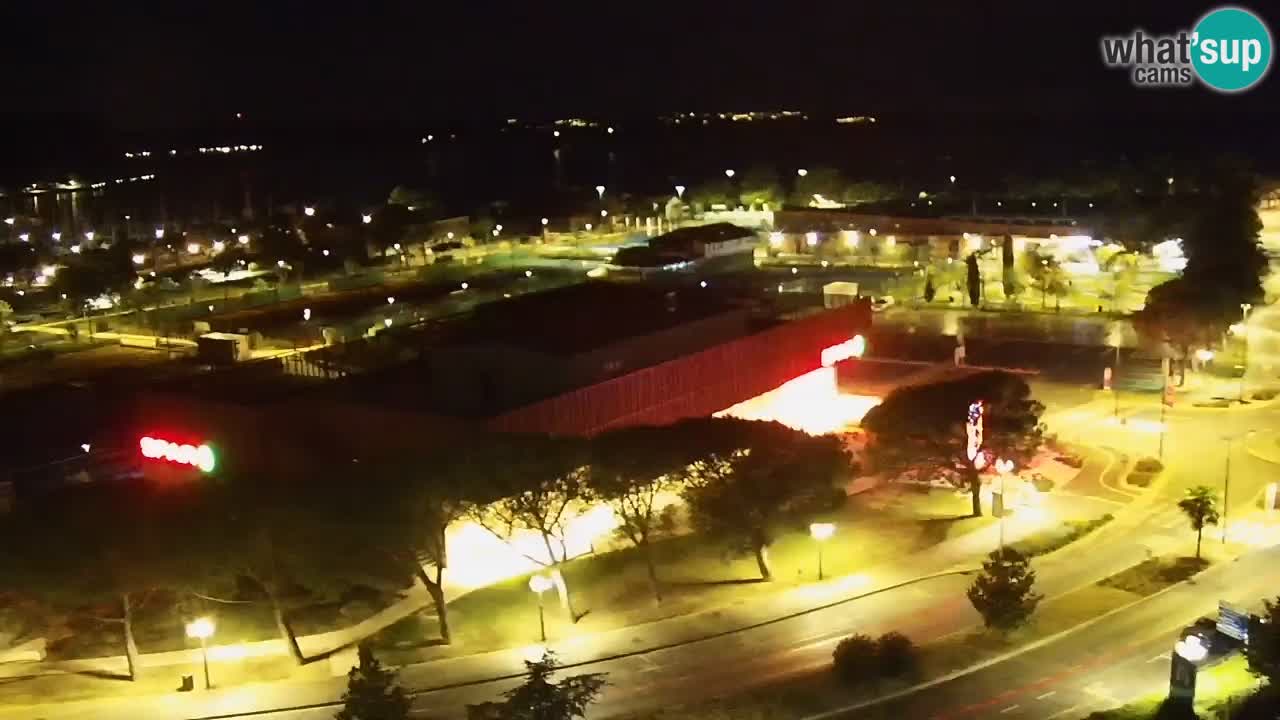 Portorose Live Webcam – vista sulla marina e i campi da tennis