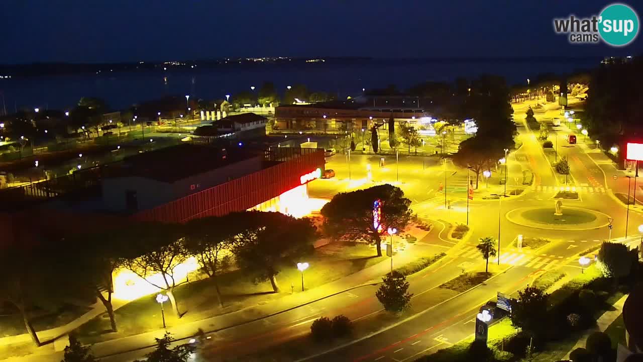 Portorož Live Webcam – view of the marina and tennis courts