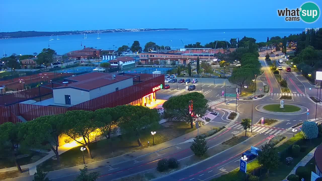 Portorose Live Webcam – vista sulla marina e i campi da tennis