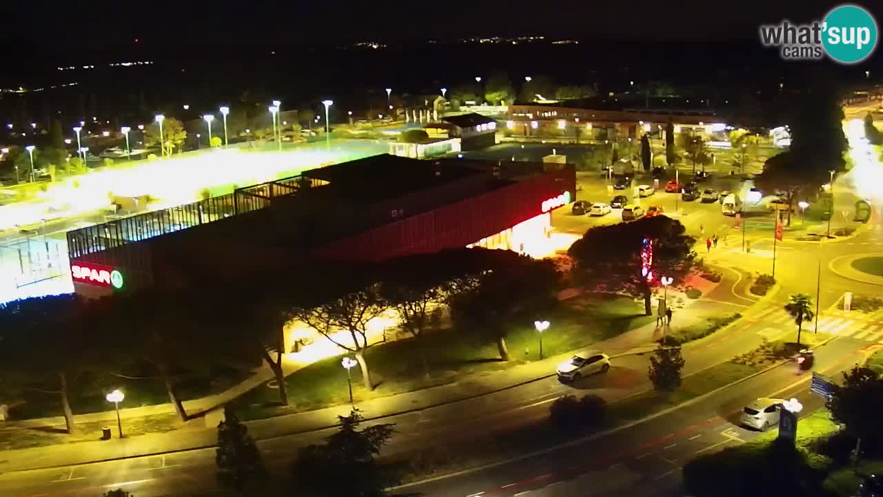 Portorose Live Webcam – vista sulla marina e i campi da tennis