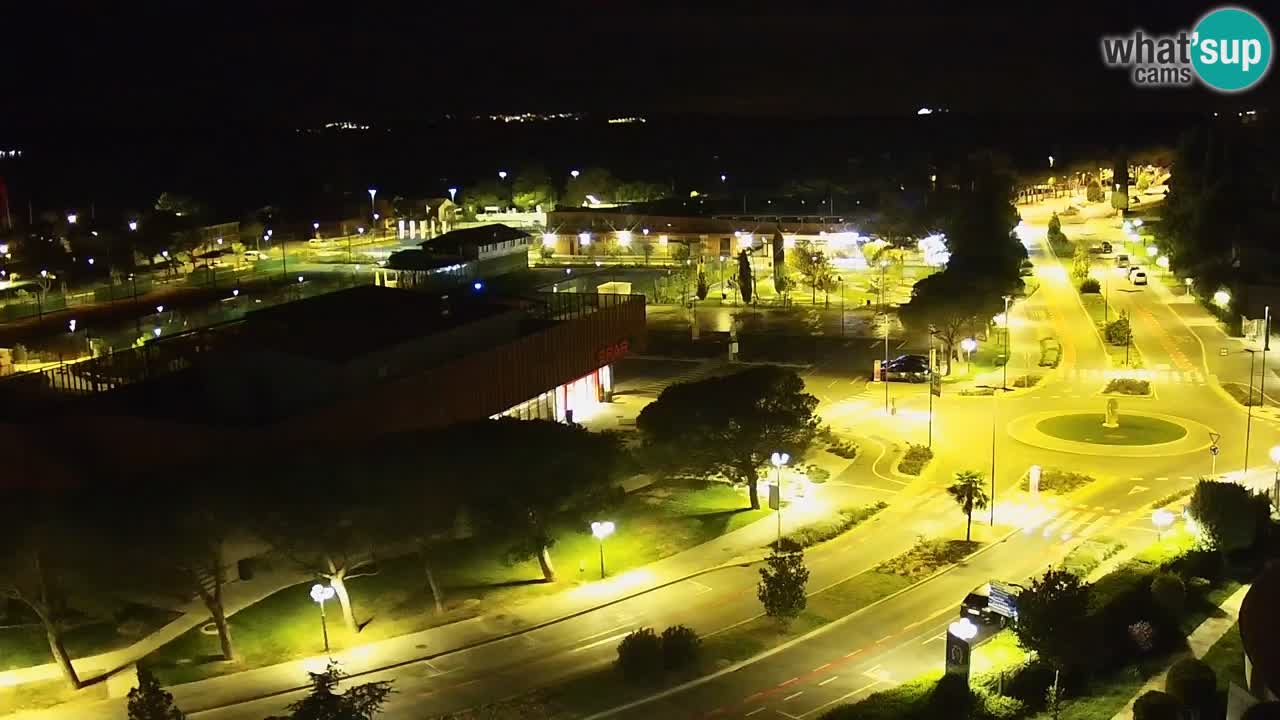Portorož Live Webcam – vue sur la marina et les courts de tennis