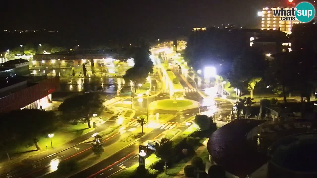 Portorož Live Webcam – view of the marina and tennis courts