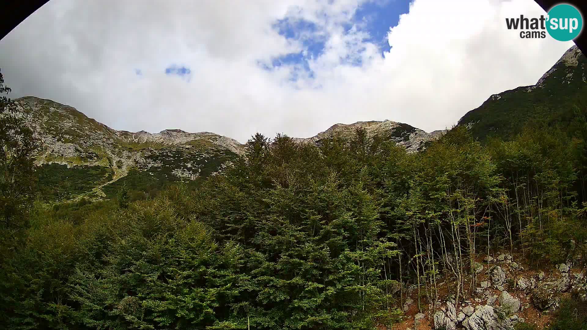 PLANINA RAZOR webcam (1315) | view to Vogel and Globoko