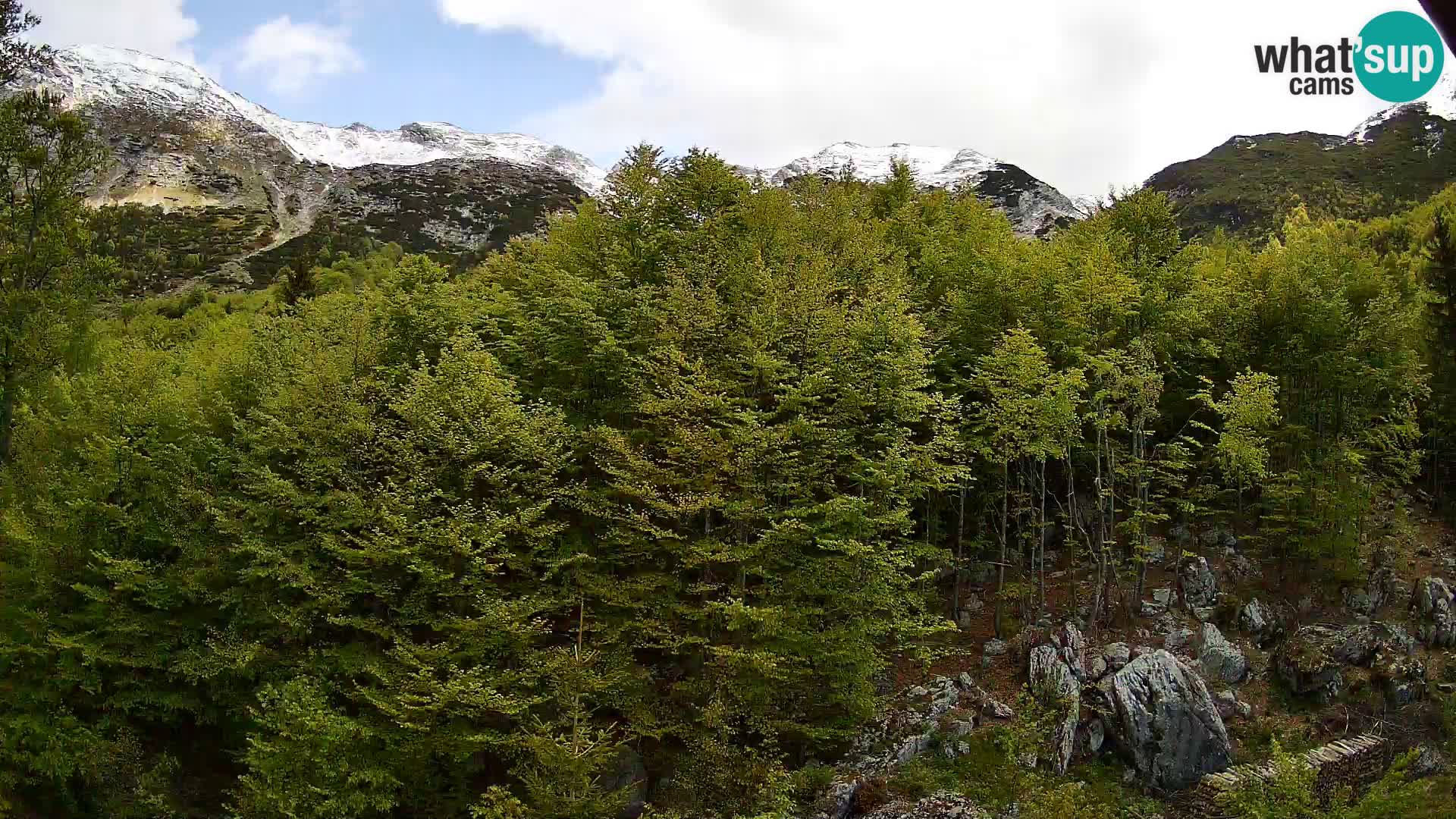 PLANINA RAZOR webcam (1315) | view to Vogel and Globoko