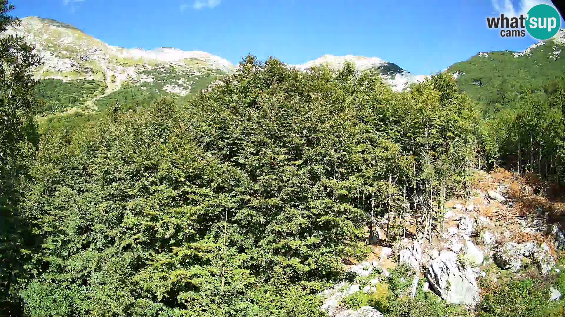 PLANINA RAZOR webcam (1315) | view to Vogel and Globoko