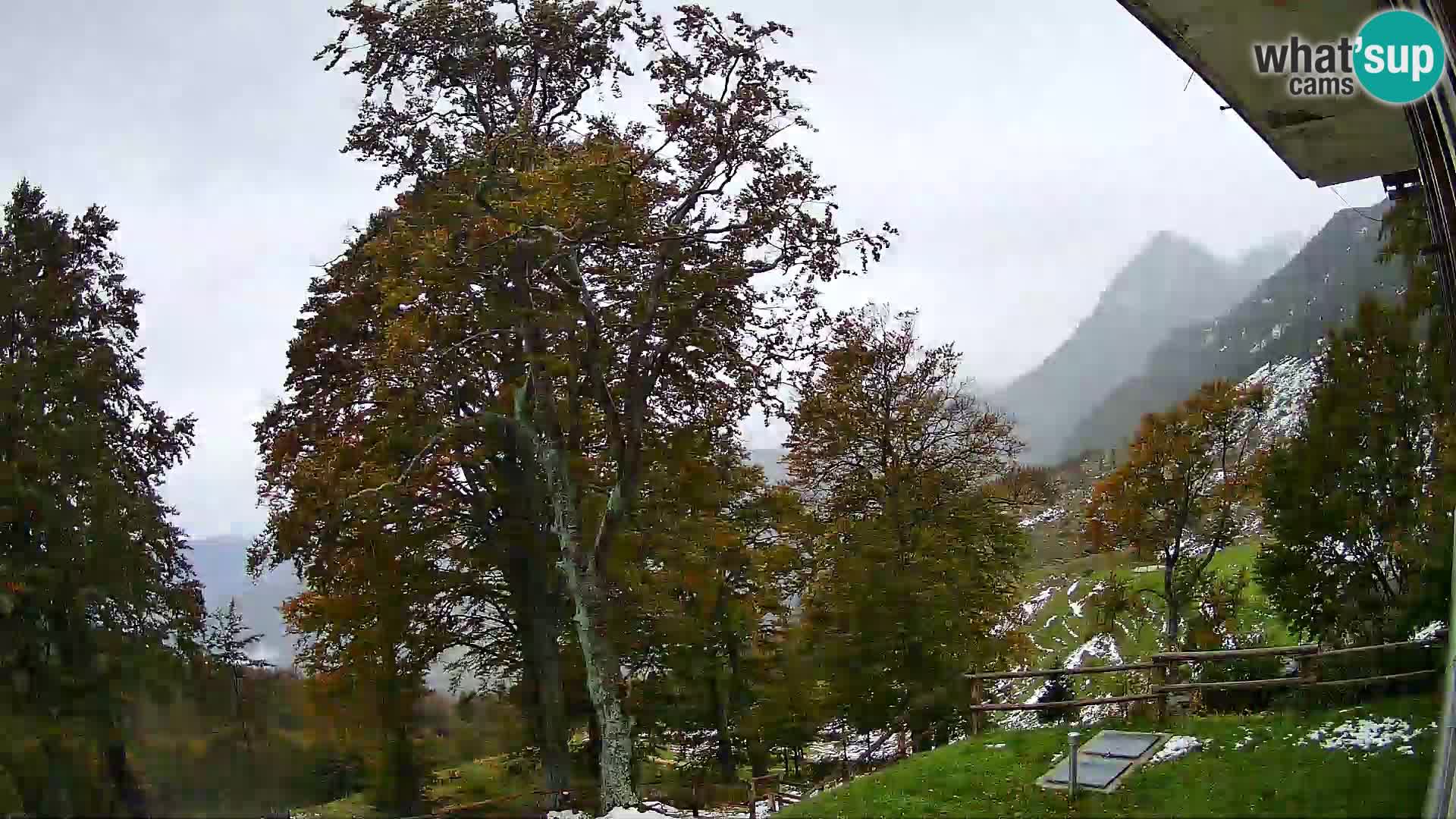 Planina Razor Mountain Hut live cam (1315) | view to Tolminski Migovec