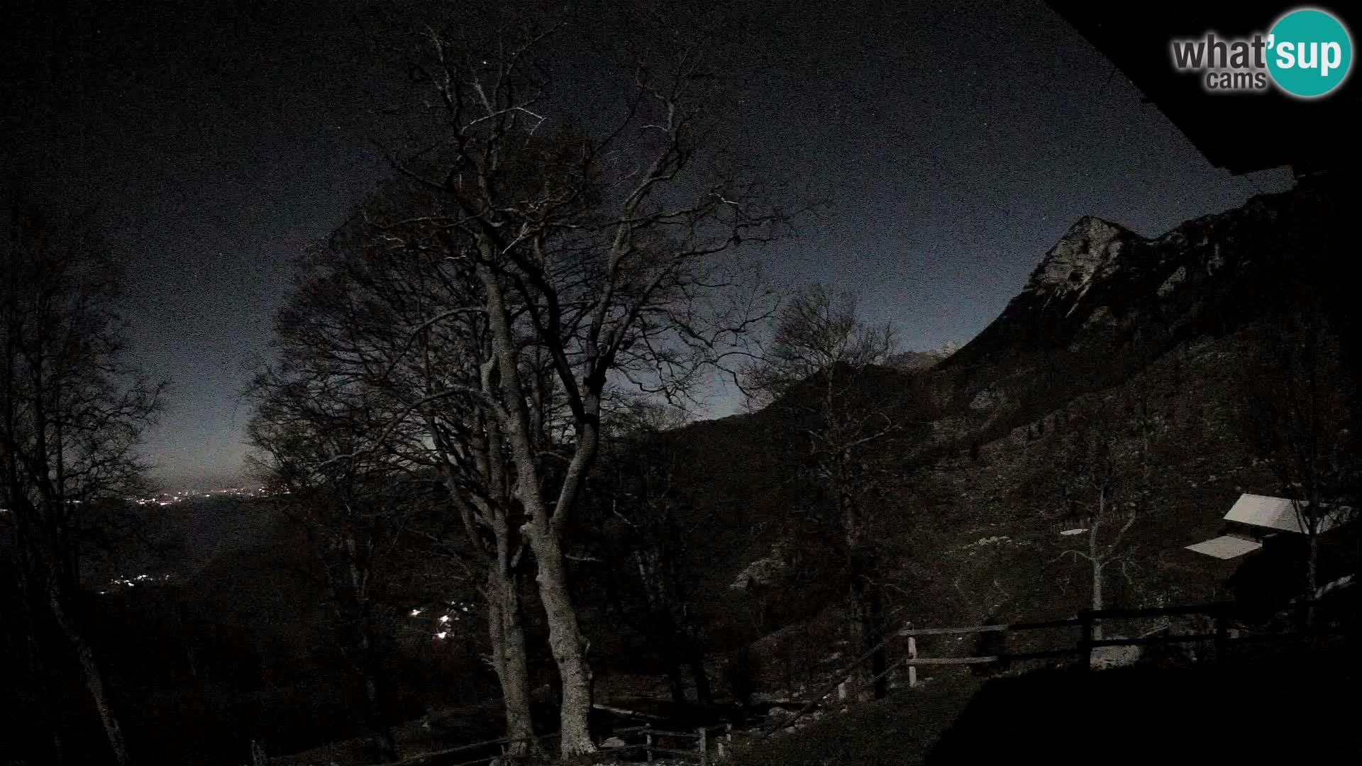 Baita di montagna Planina Razor webcam (1315) | vista su Tolminski Migovec