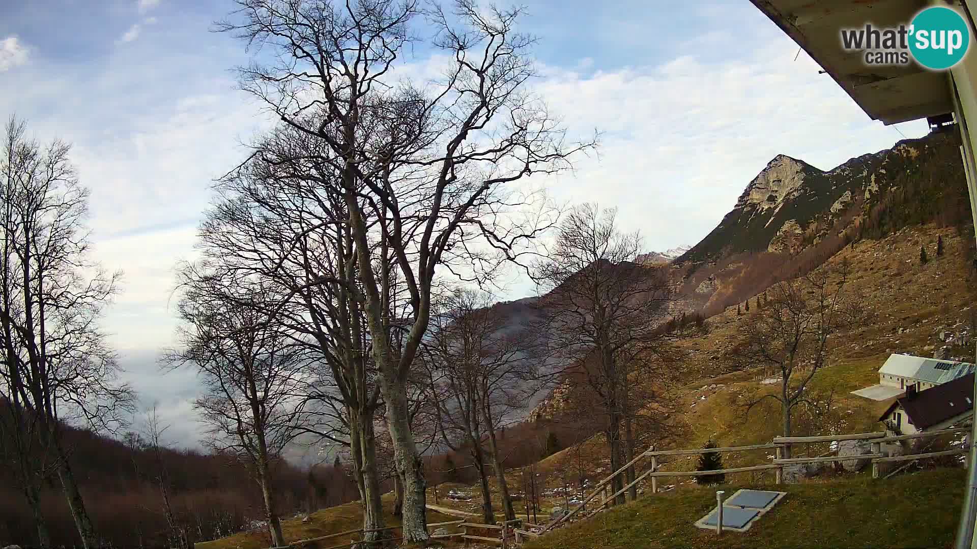 Baita di montagna Planina Razor webcam (1315) | vista su Tolminski Migovec